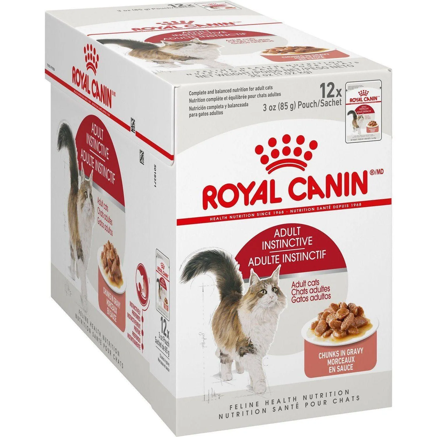Royal Canin Cat Pouches Chunks In Gravy Adult Instinctive