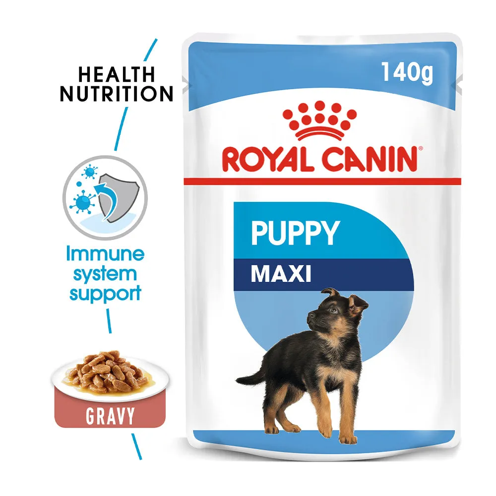 Royal Canin Maxi Puppy in Gravy Pouch 140g