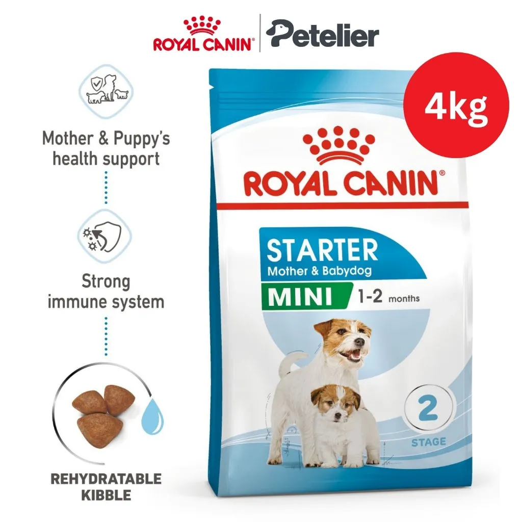 Royal Canin Mini Starter Mother & Babydog 4kg Dry Dog Food for Adult/Puppy/Baby