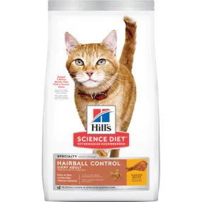 Science Diet Adult Hairball Control Light Chicken Recipe Dry Cat Food