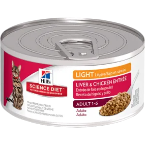 Science Diet Adult Light Liver & Chicken Wet Cat Food
