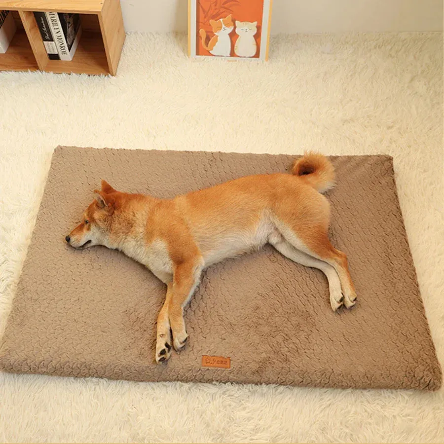 Short Plush Removable Washable Pet Bed – High Elasticity Non-Collapse Dog Bed for Small and Medium Dogs and Cats