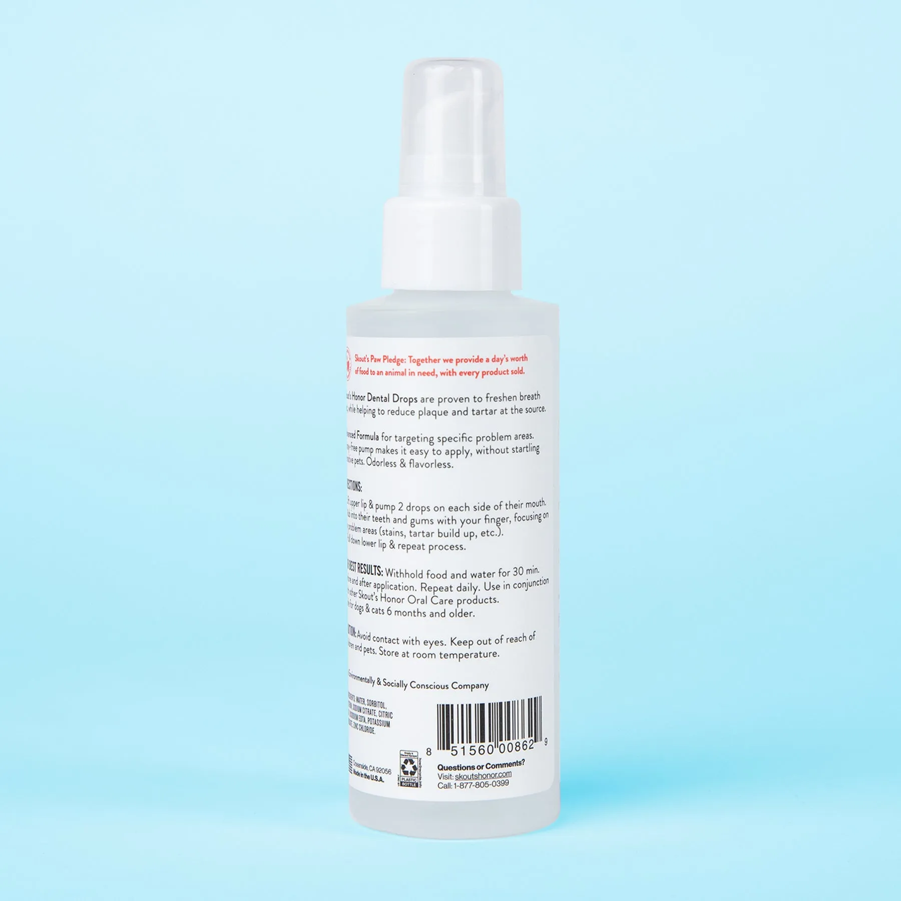 Skout's Honor Oral Care Advanced Formula Dental Drops (4 oz)