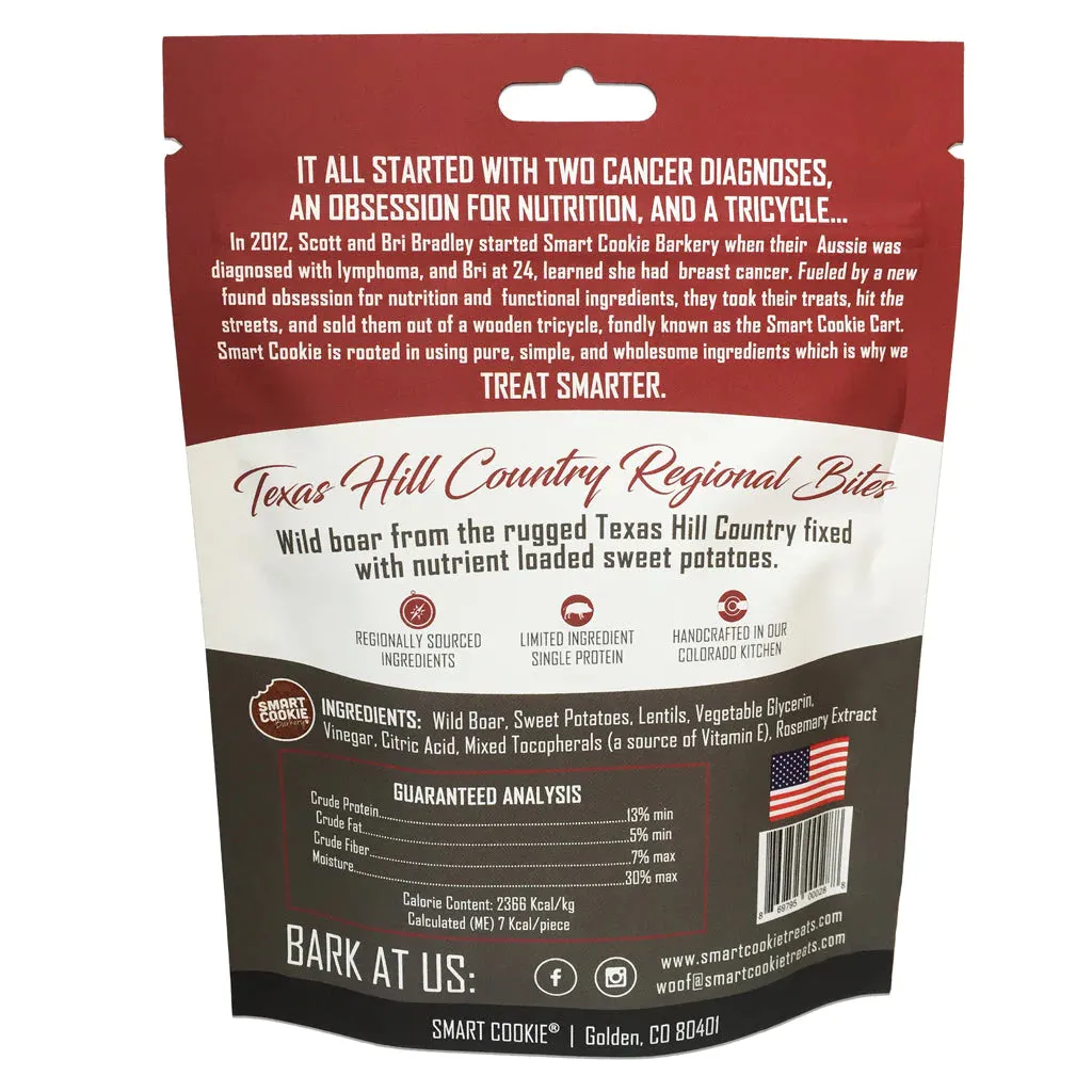 Smart Cookie Barkery Soft & Chewy Treats - Wild Boar & Sweet Potato 142g