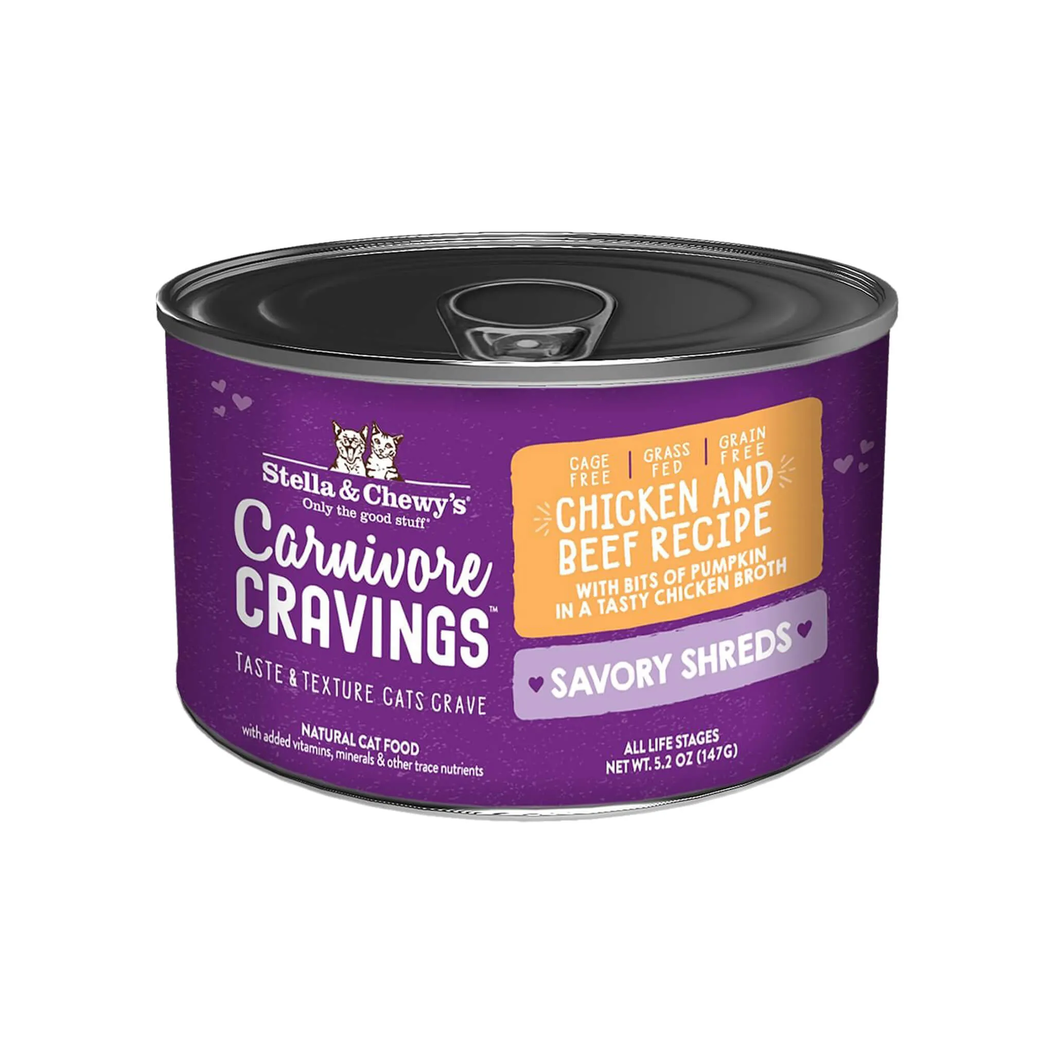 Stella & Chewy's Carnivore Cravings Savory Shreds Chicken & Beef Wet Cat Food