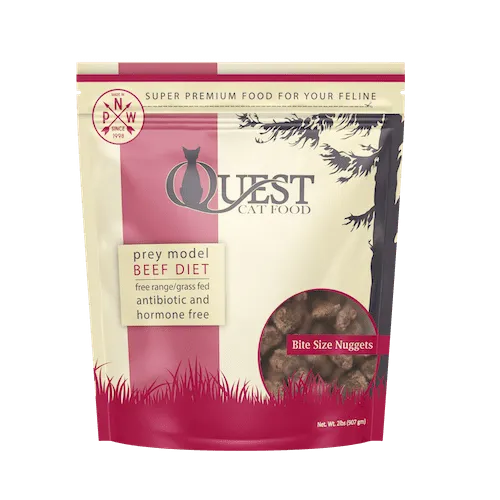 Steve's Quest Beef Nuggets 2-lb, Frozen Raw Cat Food