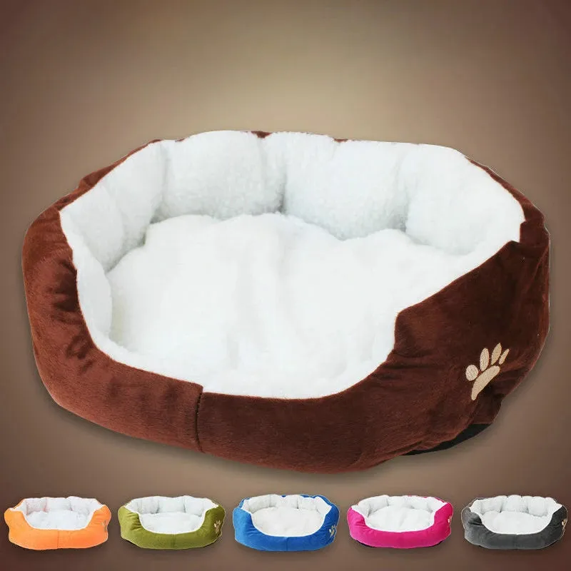 Super Soft Washable Dog & Cat Bed Mat in Plush Cotton