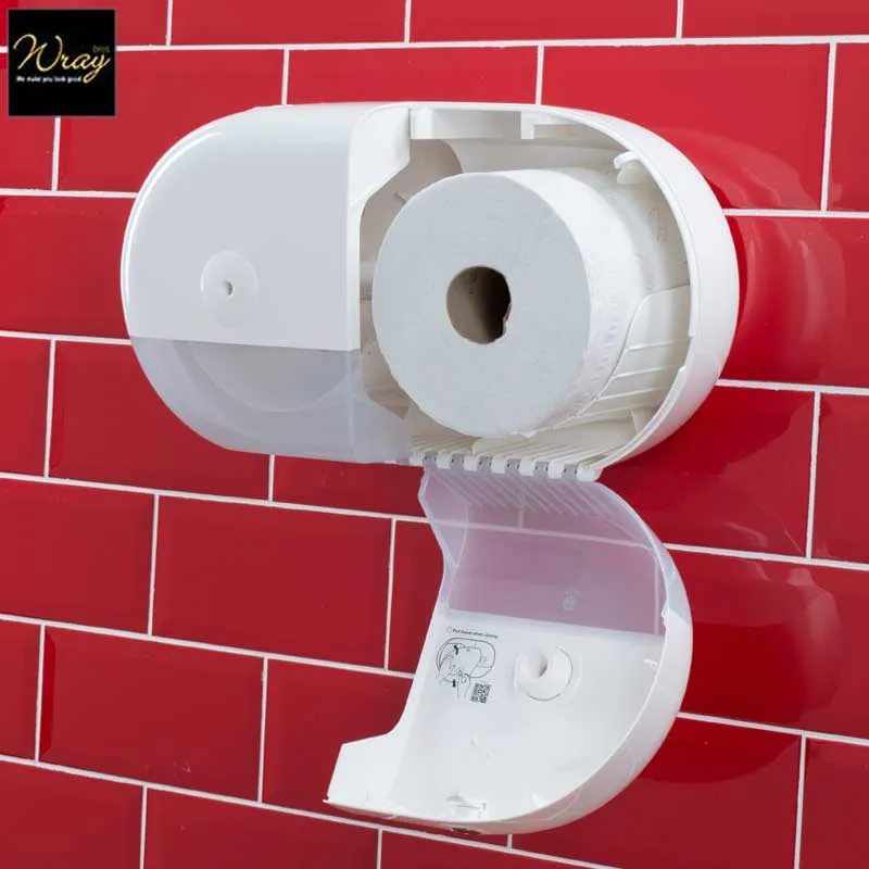 Tork SmartOne Twin Mini Toilet Roll Dispenser White