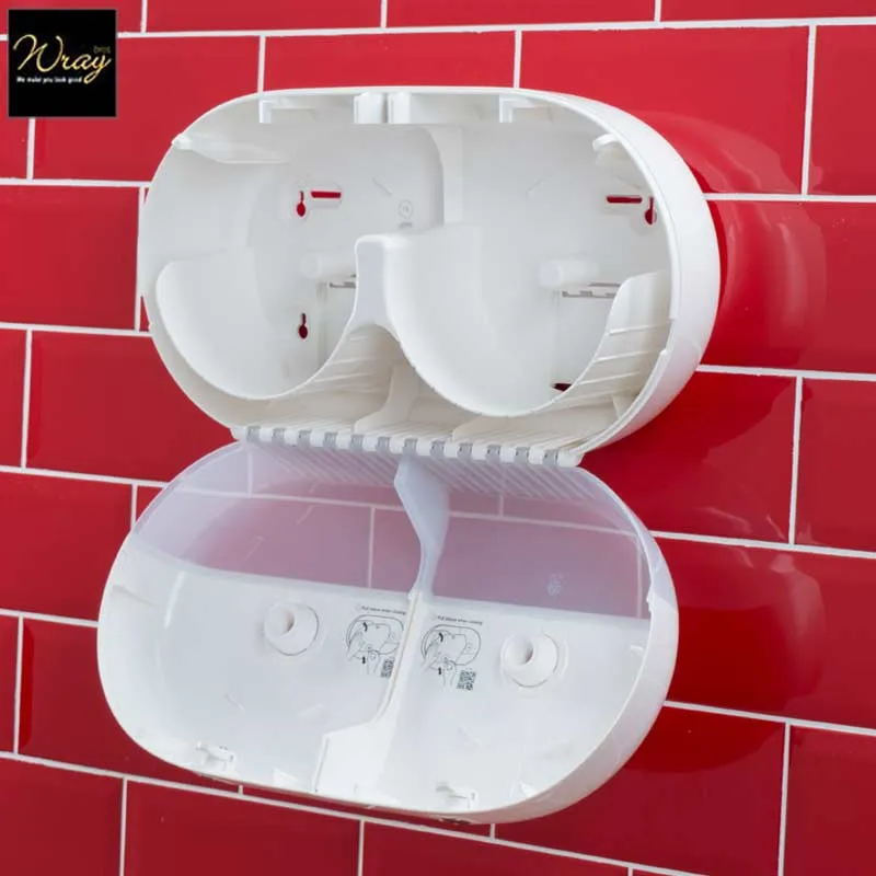 Tork SmartOne Twin Mini Toilet Roll Dispenser White