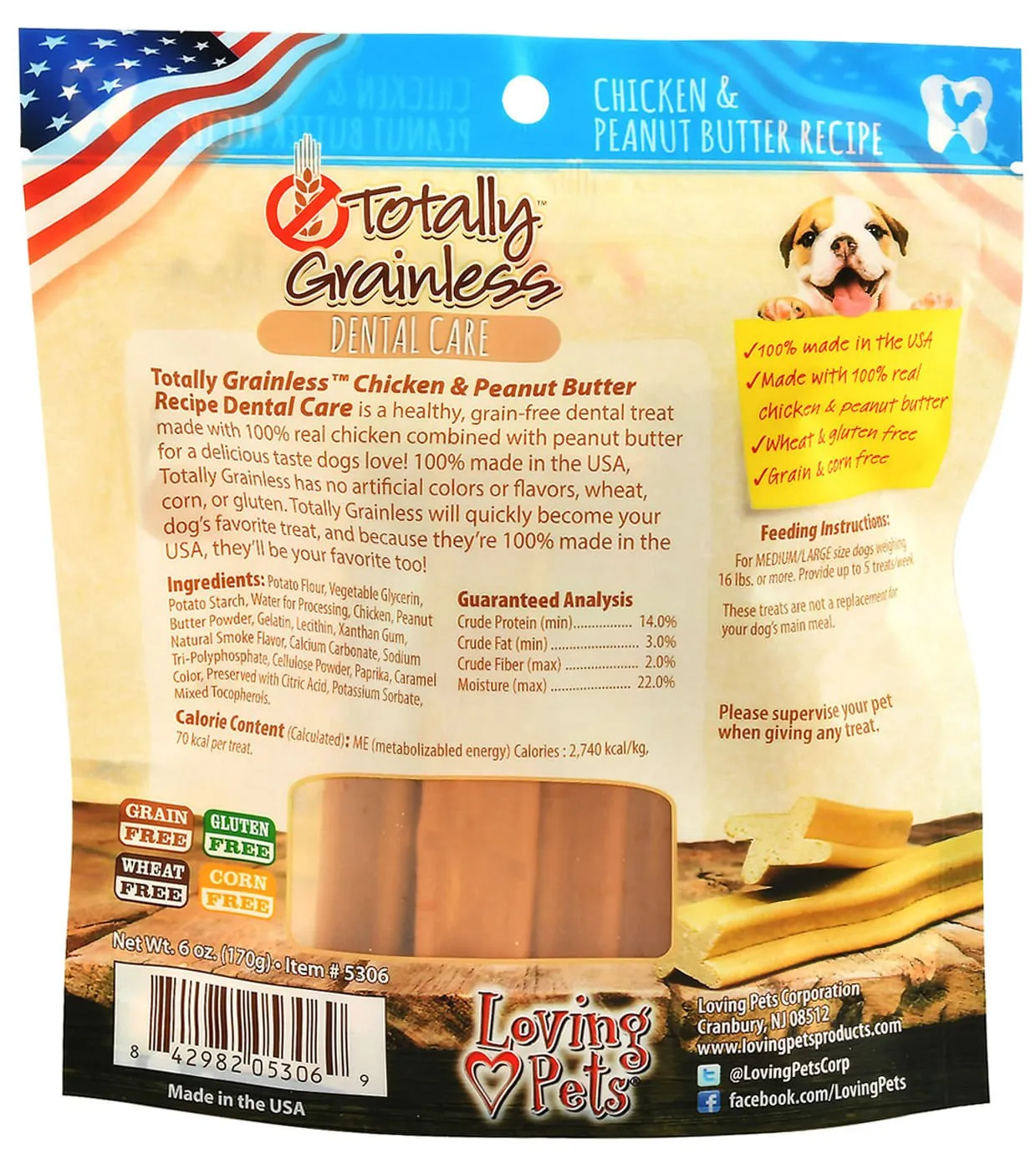 Totally Grainless Dental Care Treat, 6 oz