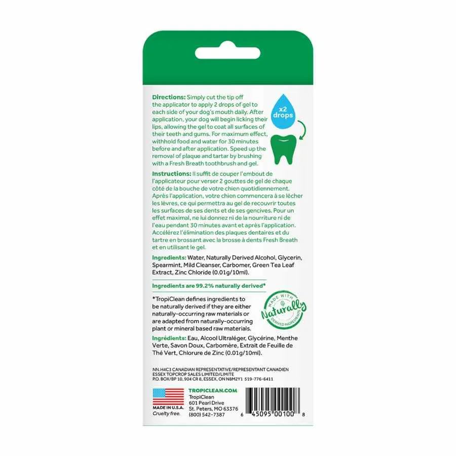 TropiClean Fresh Breath Clean Teeth Original Gel 118ml