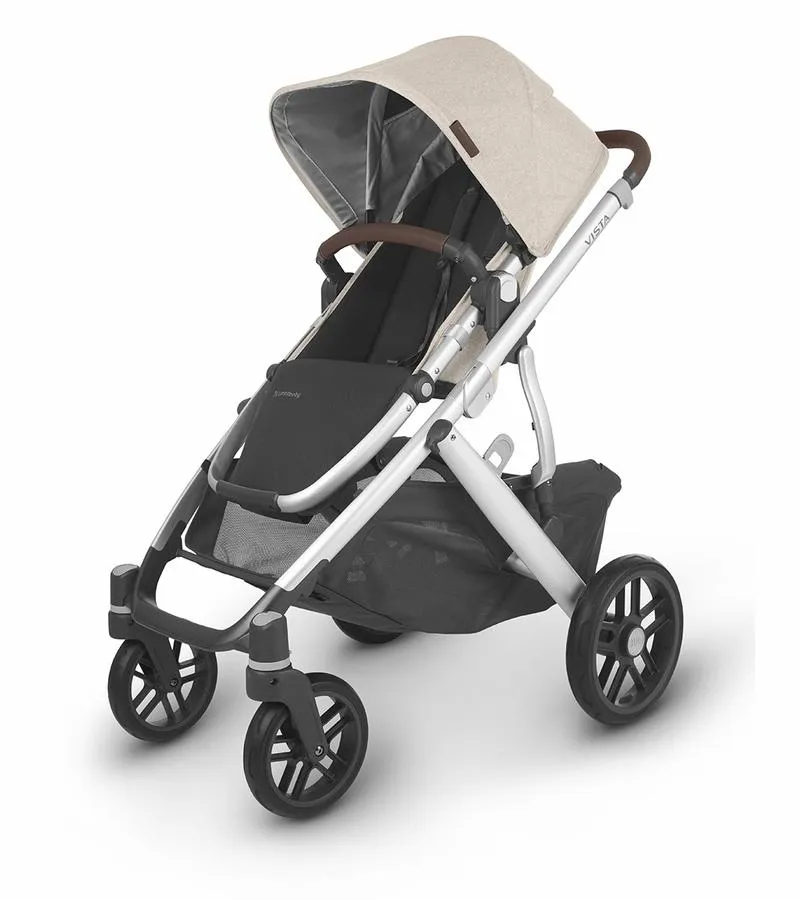 UPPAbaby Vista V2 Stroller - Declan (Oat Melange/Silver/Chestnut Leather)