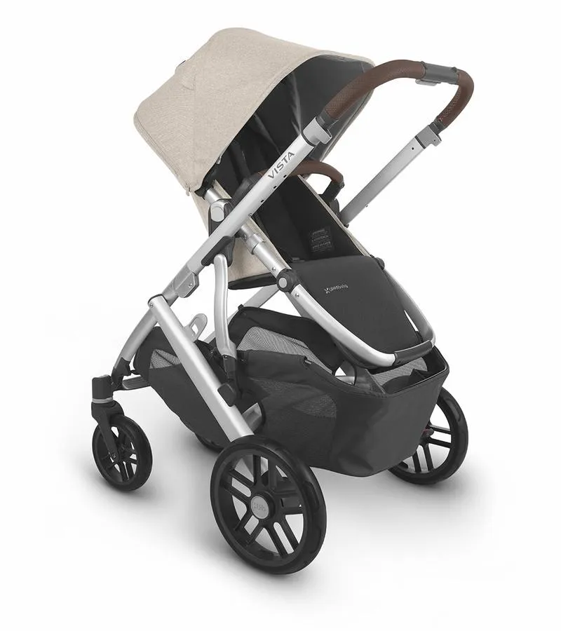 UPPAbaby Vista V2 Stroller - Declan (Oat Melange/Silver/Chestnut Leather)