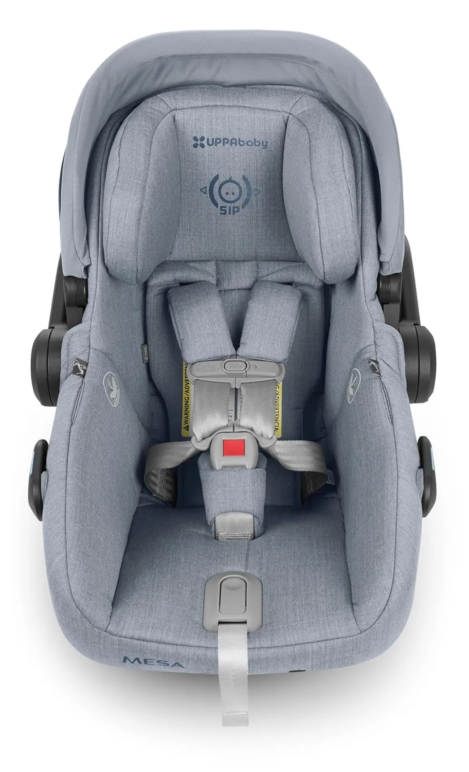 Vista V2 Stroller - Gregory - Blue Mélange | Silver Frame | Saddle Leather   Mesa V2 Infant Car Seat - Gregory - Blue Melange | Merino Wool