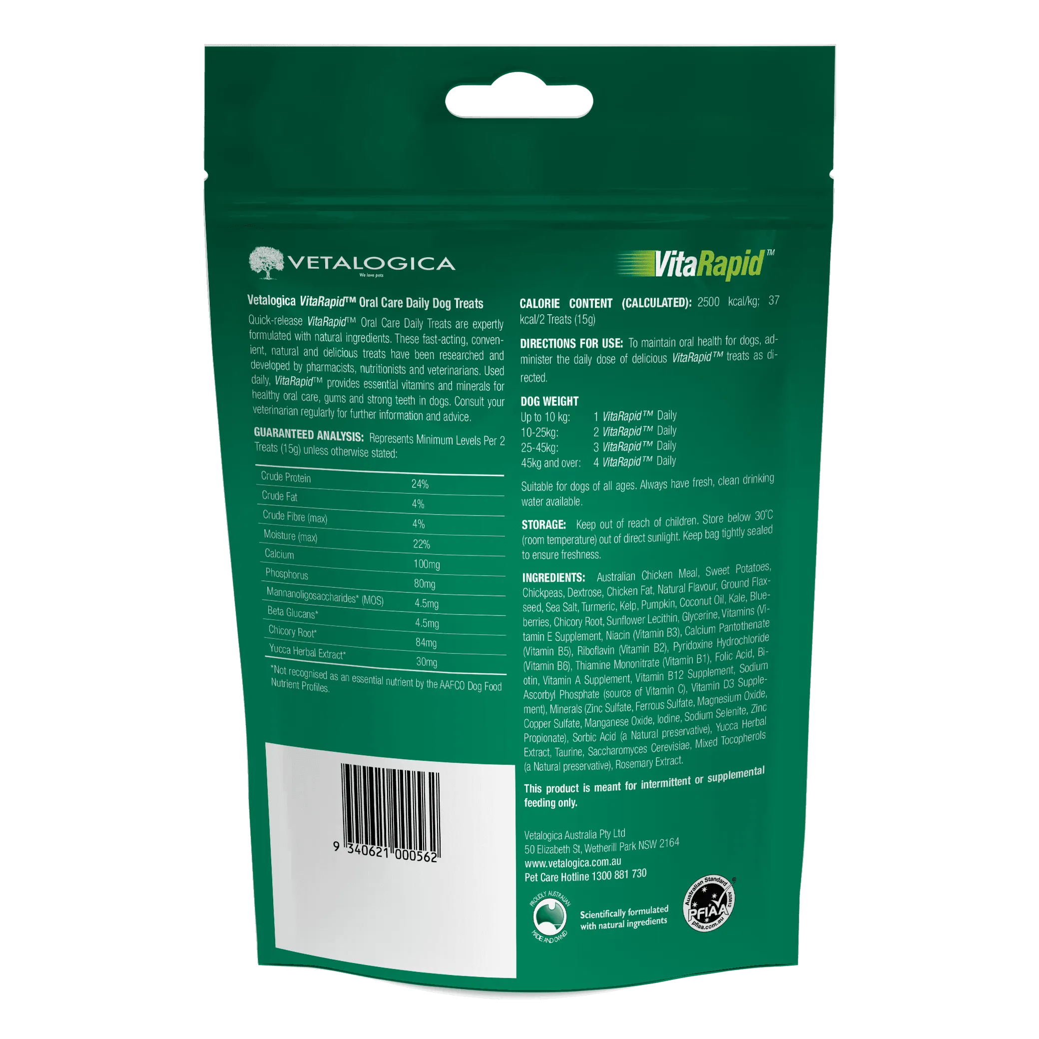 VitaRapid® Oral Care Daily Treats For Dogs 210g