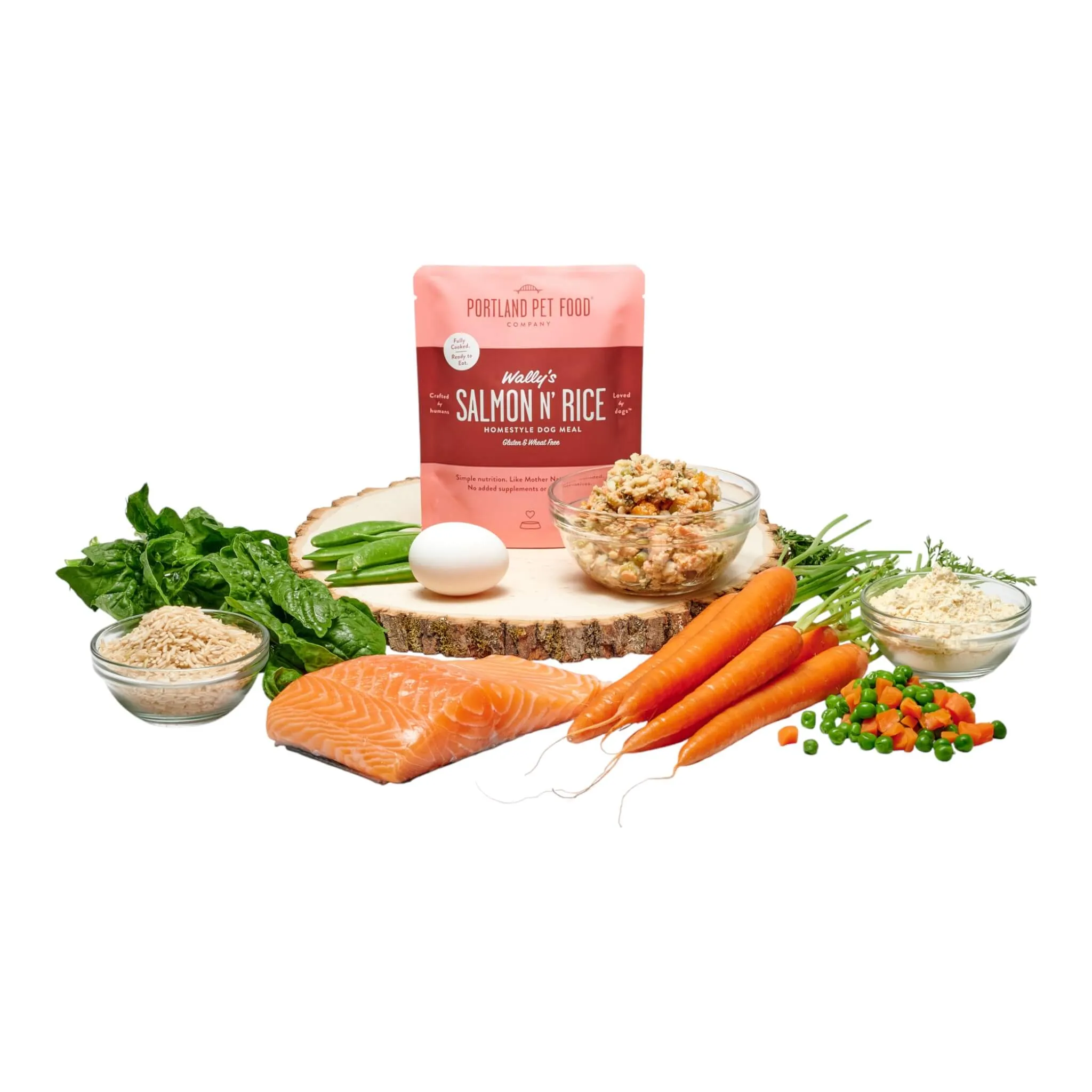 Wally's Salmon N' Rice Homestyle Dog Meal