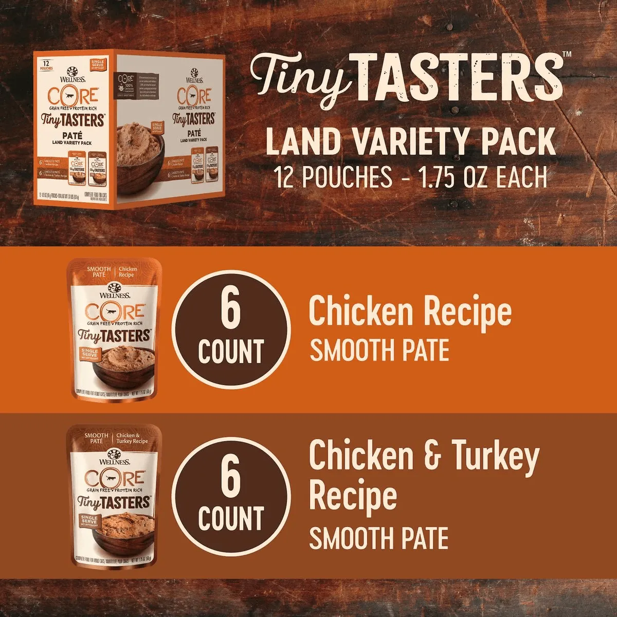 Wellness CORE Tiny Tasters Pâté Land Variety Pack
